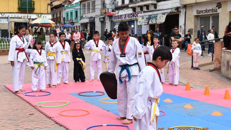 Niños promesa del Taekwondo en Chiquinquirá / Foto: Milena Rendón