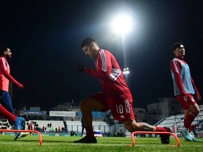 James Rodríguez volvió a sumar minutos con el Olympiacos / @olympiacosfc