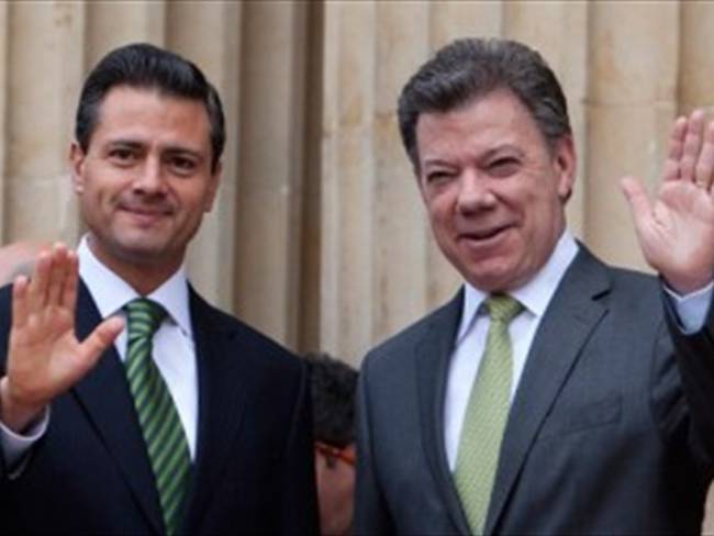 Presidente Santos se reúne este viernes con su homólogo en México