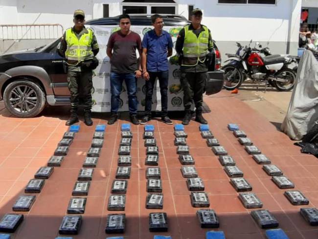 Narcovehículo iba cargado con 70 kilos de clorhidrato de cocaína en Bolívar