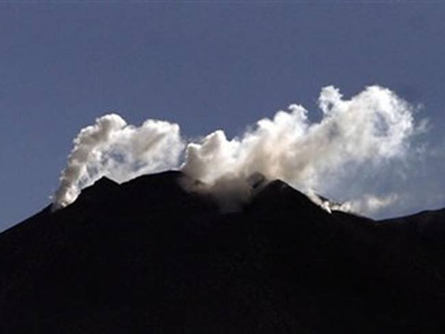 El volcán Galeras hizo erupción