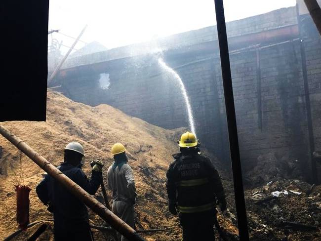 El incendio se presentó en el molino Pacandé en Ibagué