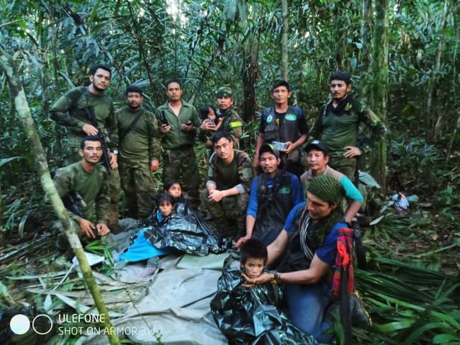 Fuerzas Militares confirmaron a Caracol Radio que aparecieron los 4 menores que llevaban 40 días desaparecidos en las selvas de entre Caquetá y Guaviare.