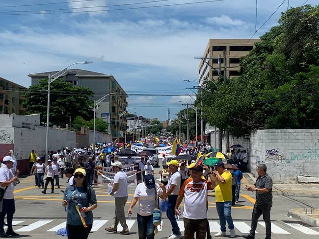 Manifestación en Barranquilla