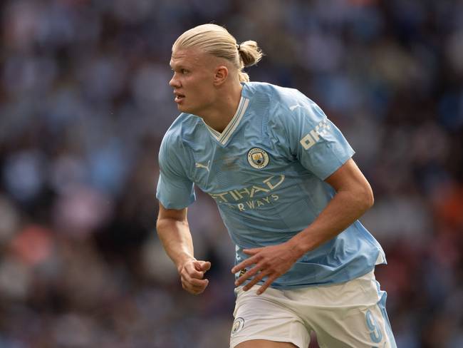 Erling Haaland, delantero del Manchester City. (Photo by Visionhaus/Getty Images)