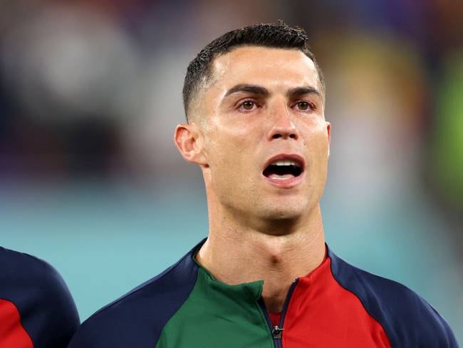 Pelágico Caso Wardian felicidad Cristiano Ronaldo HOY : VIDEO: Cristiano Ronaldo lloró al cantar el himno  de Portugal en su debut Qatar 2022
