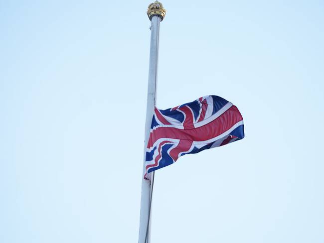 Asta bandera Palacio de Buckingham c