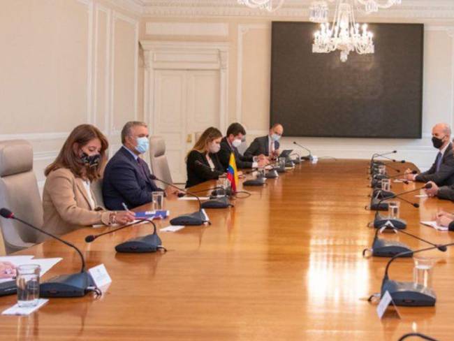 Reunión entre el presidente Iván Duque y Juan Sebastián González, director para el hemisferio occidental del Consejo de Seguridad Nacional de Estados Unidos.