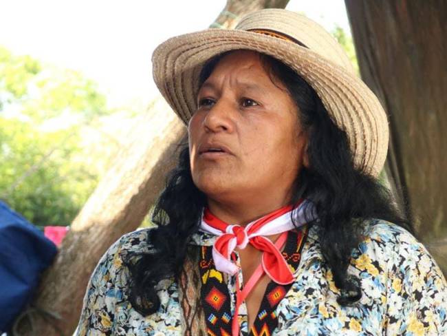 Lideresa indígena Aida Quilcué, hoy aspirante al Congreso de la República