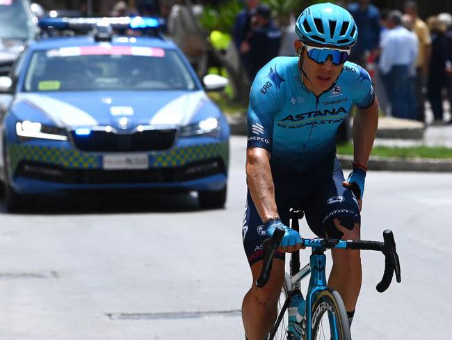 Miguel Ángel López no compite desde su abandono en el pasado Giro de Italia.