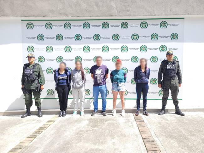 Los integrantes de esta banda delincuencial residían en Bogotá
