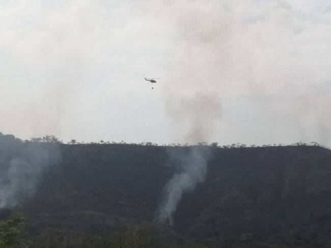 Incontrolable incendio Forestal afecta Carmen de Apicalá