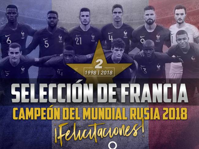 ¡Hay nuevo rey: Francia se coronó campeón del Mundial de Rusia!