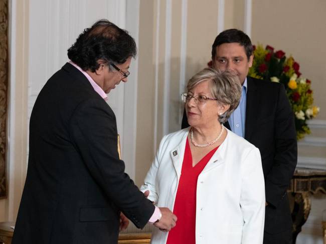 Gustavo Petro y Concepción Baracaldo. Foto: Presidencia