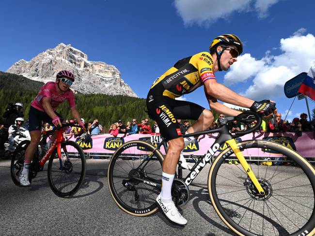Geraint Thomas y Primoz Roglic en el Giro de Italia (Photo by Tim de Waele/Getty Images)