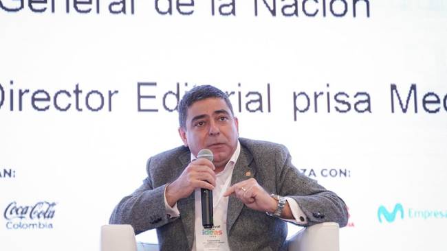 Fernando Castillo, presidente de la Corte Suprema de Justicia, durante el primer panel del Festival de las Ideas 2023
