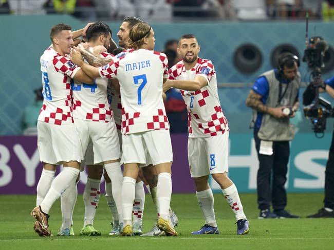 Los jugadores de Croacia festejan el tercer puesto alcanzado en el Mundial de Qatar. (Photo by Juan luis Diaz/Quality Sport Images/Getty Images)