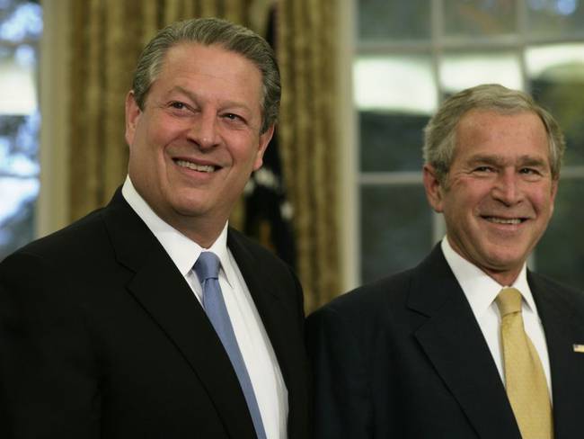George W. Bush y Al Gore