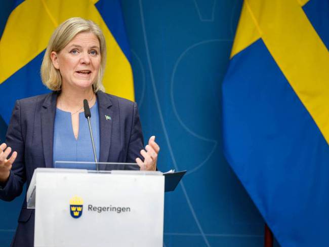 La primera ministra sueca, Magdalena Andersson.               Foto: Getty 