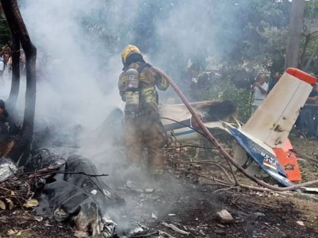 Testimonio de rescatista que salvó la vida de un piloto tras la caída de avioneta en Cali