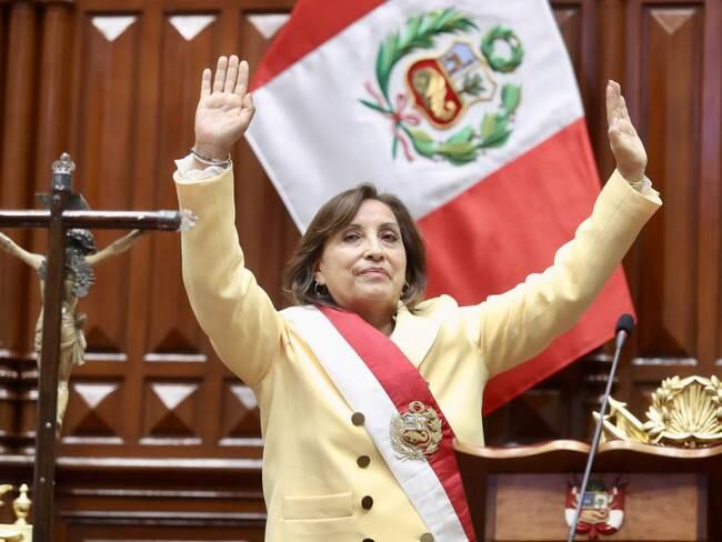 Dina Boluarte. (Photo by Congress of Republic of Peru / Handout/Anadolu Agency via Getty Images)