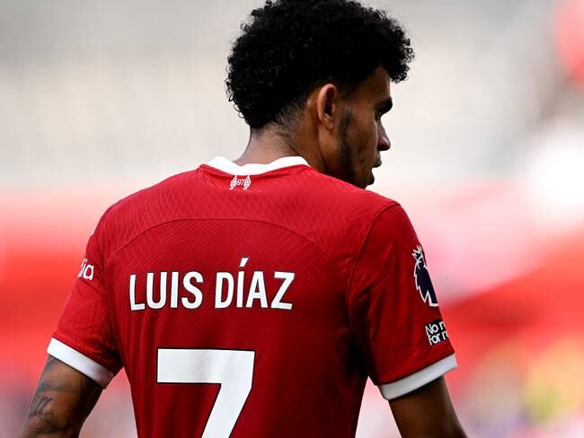Luis Díaz porta la camiseta número 7 del Liverpool. (Photo by Andrew Powell/Liverpool FC via Getty Images)