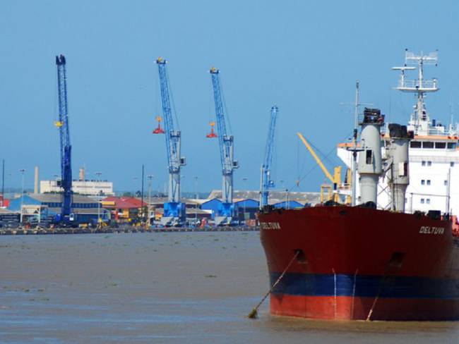 Zona portuaria de Barranquilla