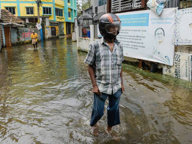 Inundaciones en Calcuta