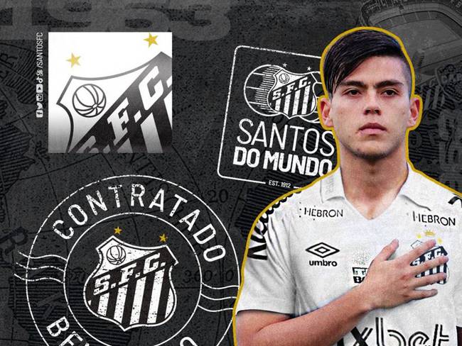 Daniel RUiz, anunciado como nuevo jugador del Santos de Brasil / Twitter: @SantosFC
