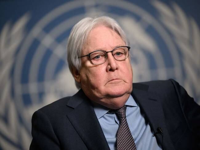 Martin Griffiths (Photo by Fabrice COFFRINI / AFP) (Photo by FABRICE COFFRINI/AFP via Getty Images)