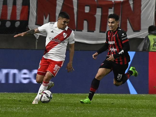 Juan Fernando Quintero de River Plate y Sebastián Medina de Patronato por Copa Argentina / Foto: River Plate