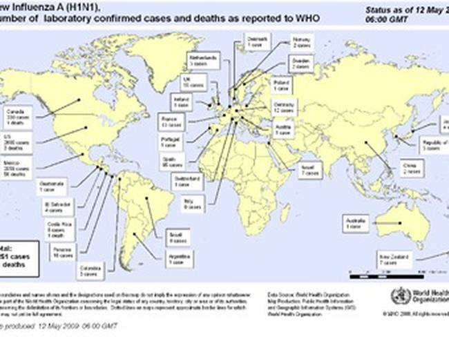 OMS: el mundo está &#039;muy cerca&#039; de una pandemia por la gripa A H1N1