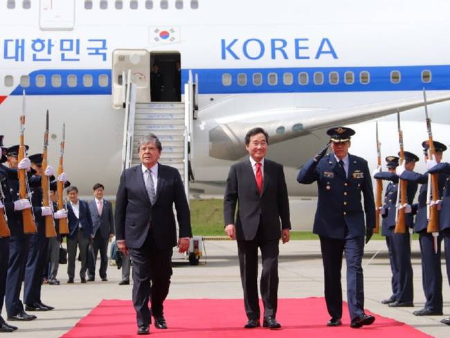 Ya está en Colombia el Primer Ministro coreano