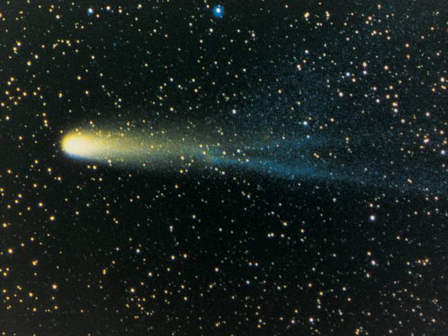 cometa halley de la tierra 1986