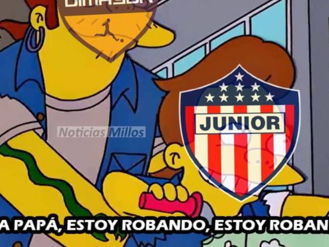 Memes de Millonarios vs. Junior. 