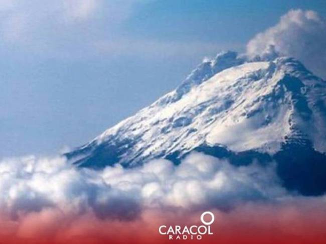 Volcán Nevado del Ruiz. Crédito: Caracol Radio