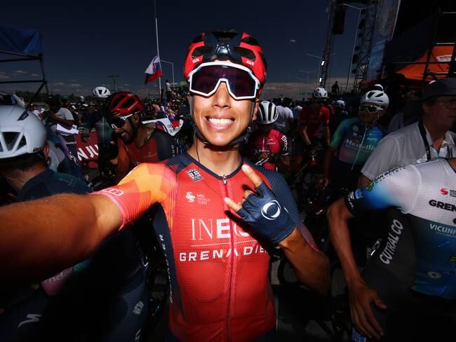 Egan Bernal durante su participación en la Vuelta a San Juan. (Photo by Maximiliano Blanco/Getty Images)