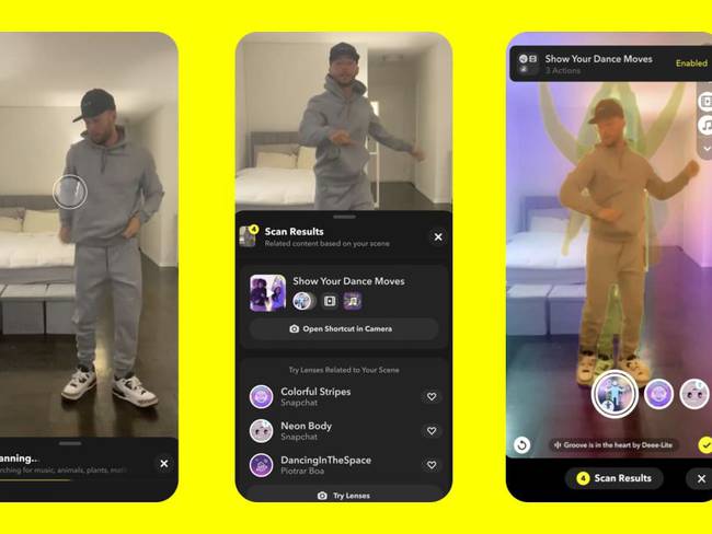 Nueva herramienta de escaneo de ropa en Snapchat 