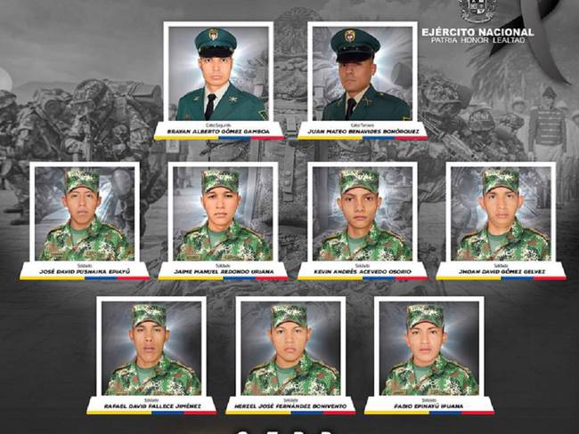 Militares muertos en Norte de Santander