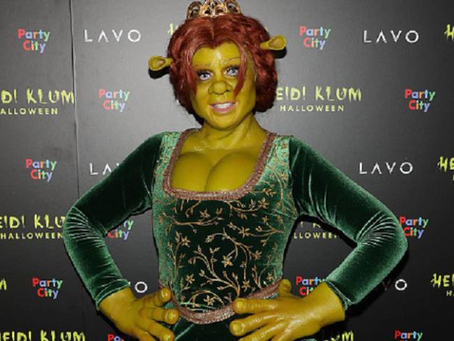¡Increíble! Heidi Klum se disfrazó de la princesa Fiona de &#039;Shrek’