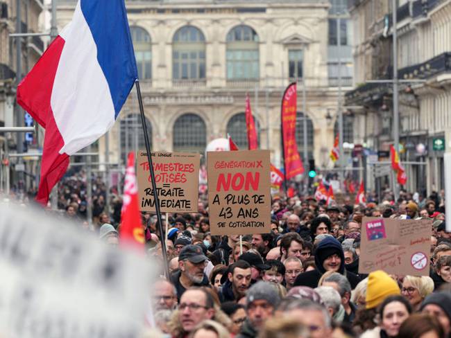Manifestaciones en Francia. (Photo by Sylvain Lefevre/Getty Images)