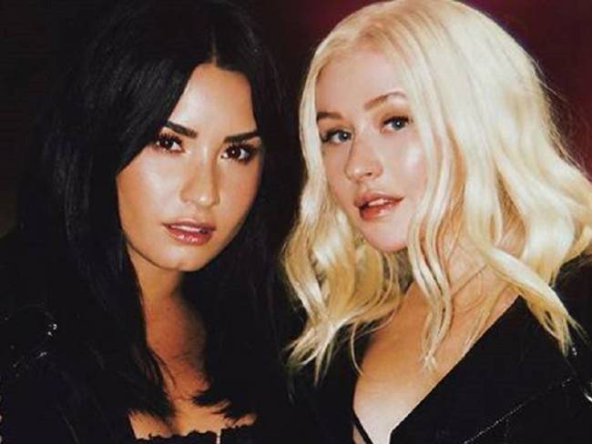 Christina Aguilera elogia la “fuerza” de Demi Lovato