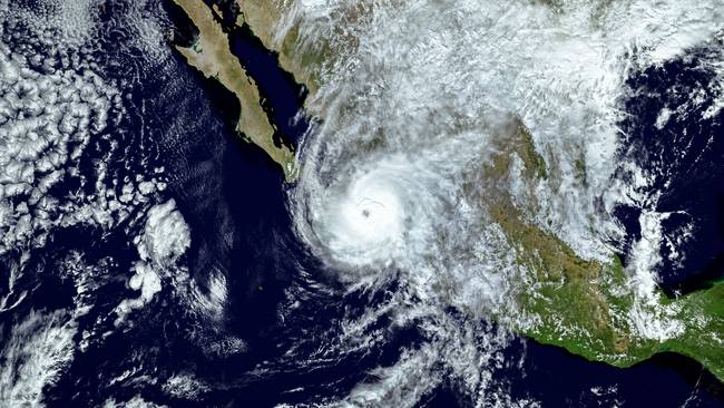 Imagen de referencia de un huracán en México. Foto: Getty Images