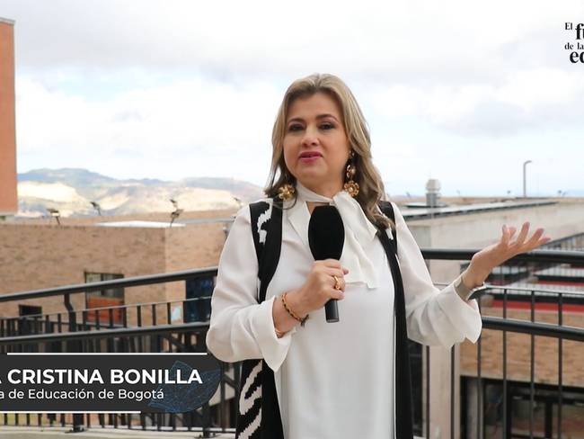Para Edna Bonilla, secretaria de educación de Bogotá, es clave que el sector público y privado se unan a favor de la educación.  | Foto: Caracol Radio