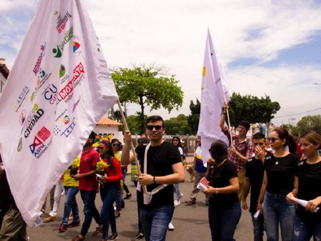 Artistas de Colombia y Venezuela marcharon por integración binacional