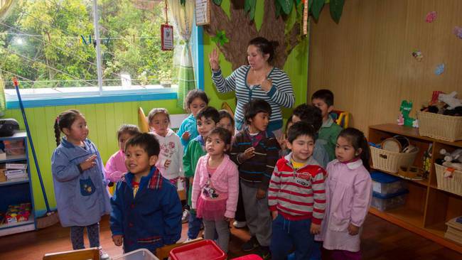Aulas de clase en Chile.               Foto: Getty 