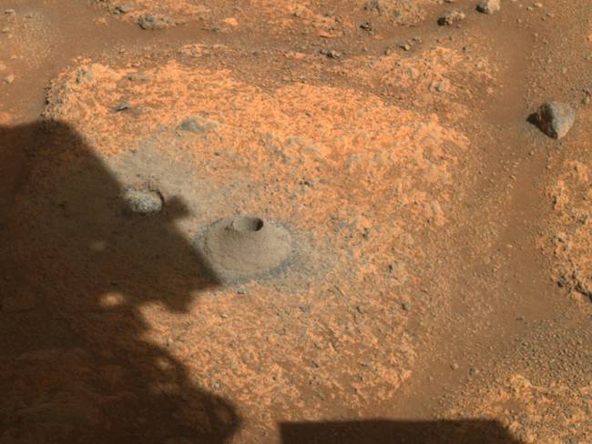 Perseverance de la NASA no logró recoger muestras de roca en Marte