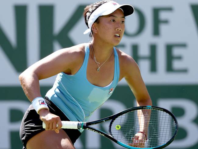 Ann Li en el Paribas Open en Indian Wells (2021)