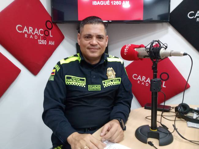 Carlos Oviedo, comandante Policía Metropolitana de Ibagué