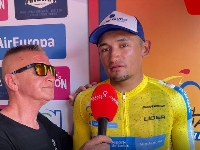 Fernando Calle entrevista a Luis Carlos Chía, protagonista en la tercera etapa de la Vuelta a Colombia.